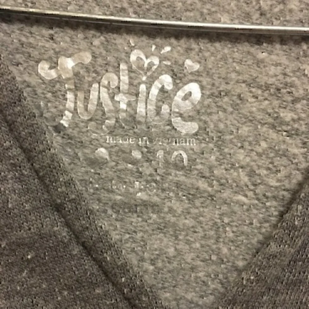 Justice Girls size 10 peace  hoodie NWOT